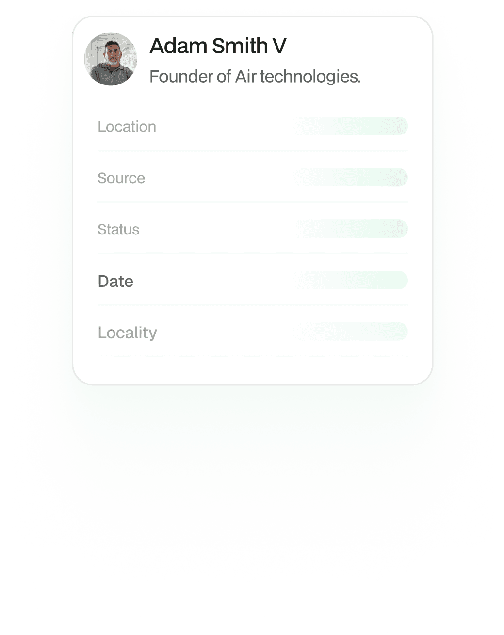 profile card